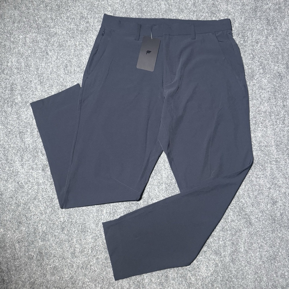 Fabletics The Only Pants Men Size Tag-32x34 / Fits-34x29 Navy Blue Stretch NWT